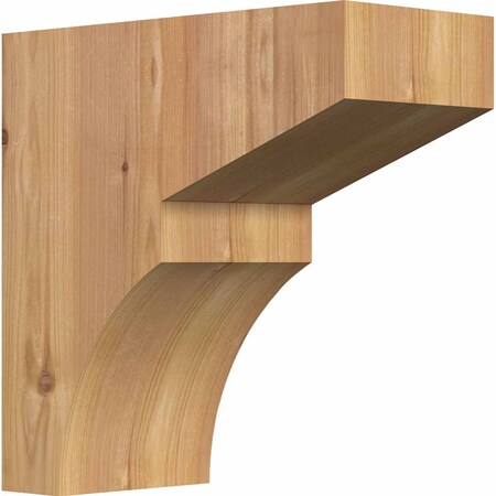 Ekena Millwork Monterey Smooth Corbel, Western Red Cedar, 5 1/2"W x 12"D x 12"H COR06X12X12MON00SWR